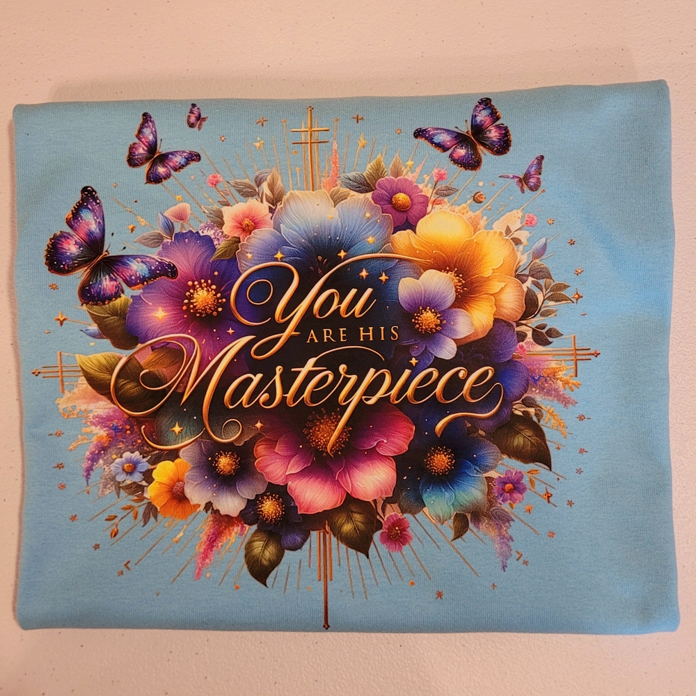 New You Are His Masterpiece Inspirational T-Shirt